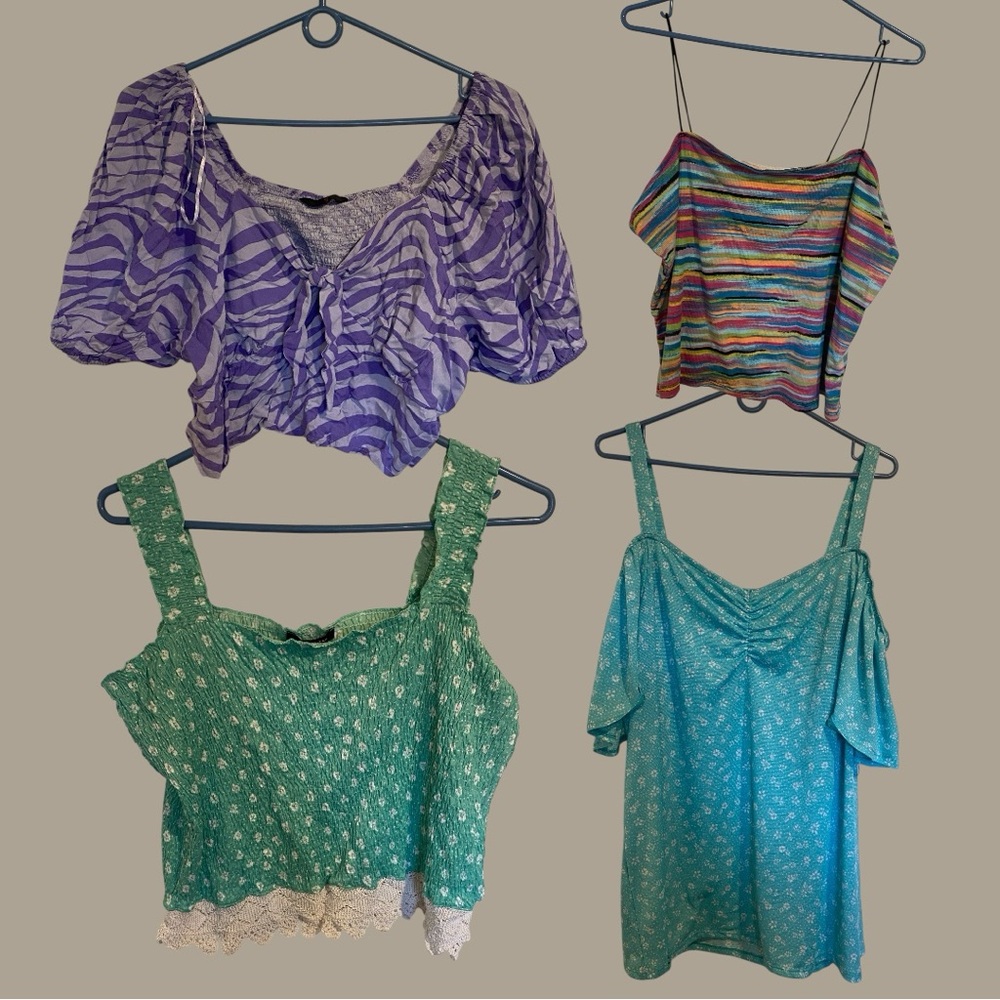 Women’s Plus Summer Top Bundle Size 2X-3X